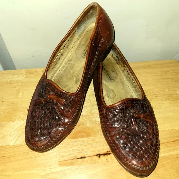 Santoni | Shoes | Vintage Santoni Leather Basketweave  display picture 1